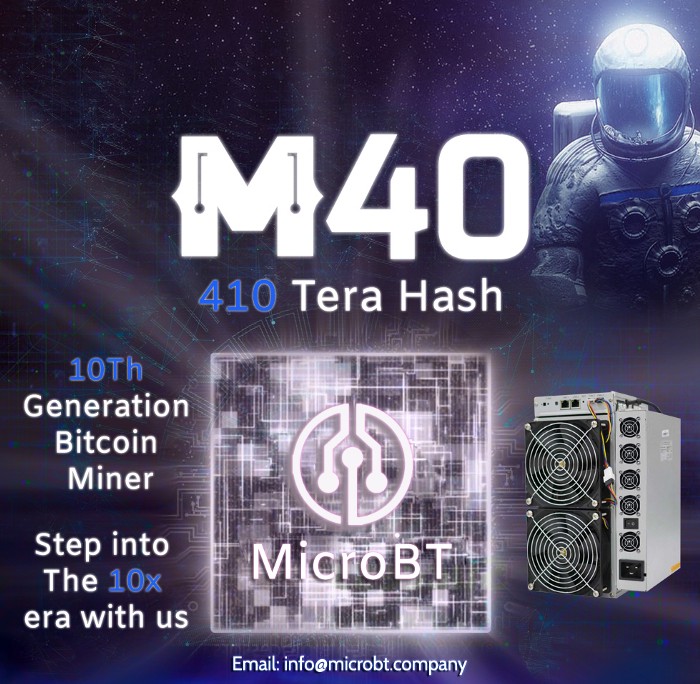 Microbt Launch the Next-Generation Mining Rig With Speeds Up to 410 Terahash.